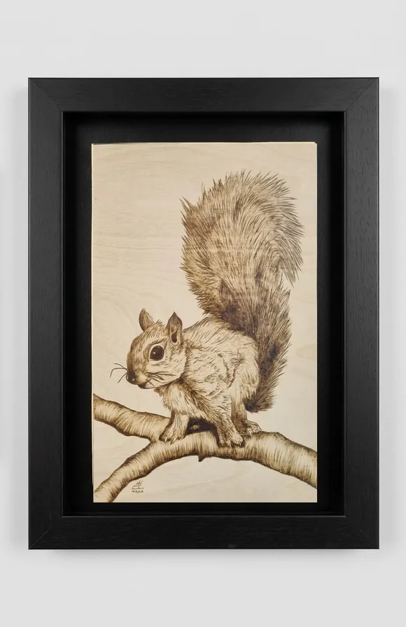 Eichhörnchen mit buschigem Schwanz