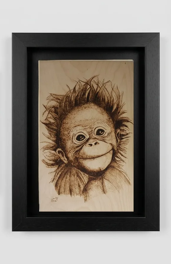 Lächelnder Orang-Utan